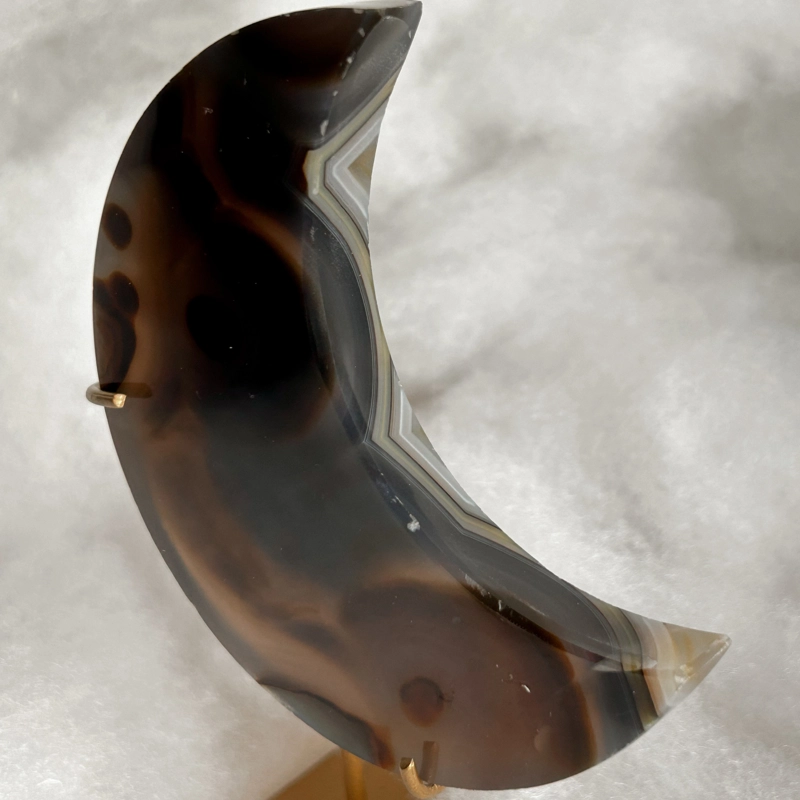 mezzaluna in Agata naturale